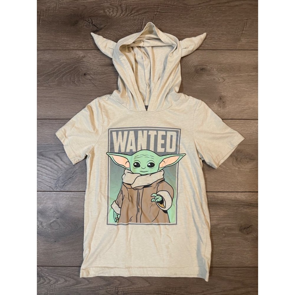 Star Wars Mandolorian Baby Yoda Tshirt with ears hoodie 7